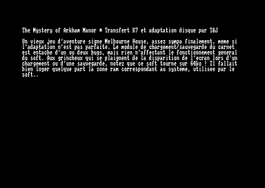 The Mystery Of Arkham Manor (UK) (K7) (1987) [Bugs]_Tom&Jerry.rar